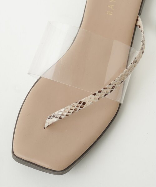 frames RAY CASSIN（フレームスレイカズン）の「スクエアートゥートングサンダル（サンダル・レディース・ブラック/キナリ/ブラウン系・SMALL/MEDIUM/LARGE）」の12枚目の写真