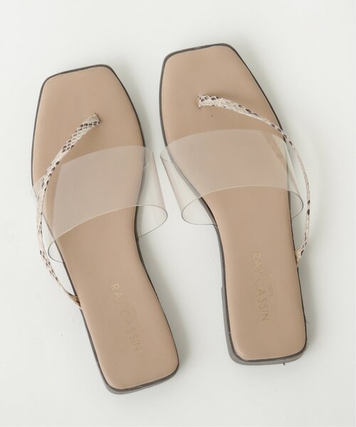 frames RAY CASSIN（フレームスレイカズン）の「スクエアートゥートングサンダル（サンダル・レディース・ブラック/キナリ/ブラウン系・SMALL/MEDIUM/LARGE）」の14枚目の写真