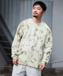 green label relaxing | ★ [ GLR/ lab ] トーナル タイダイ クルーネック カットソー ロンT Tシャツ(Tシャツ/カットソー)