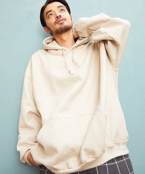 unrelaxing（アンリラクシング）の「オーバーサイズビッグスウェットパーカー ビッグシルエットフードトレーナー（パーカー・メンズ・ネイビー/ブルー系その他/ピンク系その他2/サックスブルー/レッド系その他4/ワイン/ブラック系その他3/ブラック/ホワイト系その他4/ホワイト/ブラック系その他/ホワイト系その他/ブルー系その他6/レッド系その他2/ホワイト系その他3/レッド/ベージュ/グレー/グリーン/ライトピンク/ブルー系その他4/レッド系その他3/パープル/ピンク系その他/オレンジ/ブルー系その他3/ホワイト系その他2/ブラック系その他4/ピンク系その他3・LARGE/MEDIUM/X-LARGE/SMALL）」の11枚目の写真