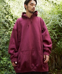 unrelaxing | オーバーサイズビッグスウェットパーカー ビッグシルエットフードトレーナー(パーカー)