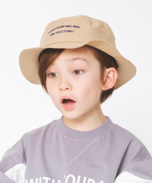 BRANSHES（ブランシェス）の「刺繍ハット（ハット・キッズ・ブラック/ベージュ/ブルー・52cm/50cm/54cm/56cm）」の3枚目の写真