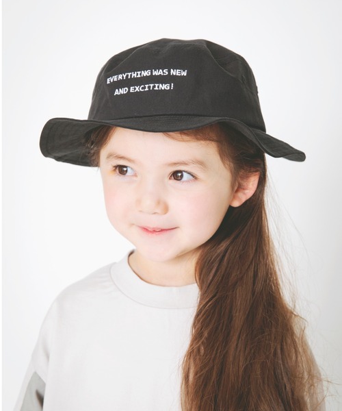 BRANSHES（ブランシェス）の「刺繍ハット（ハット・キッズ・ブラック/ベージュ/ブルー・52cm/50cm/54cm/56cm）」の2枚目の写真