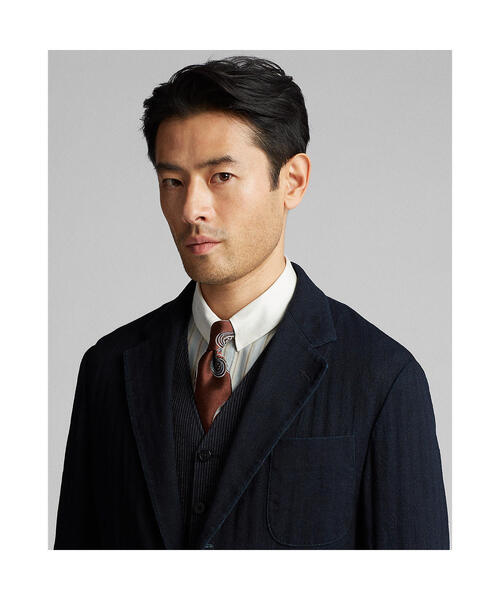 RRL インディゴ染め ヘリンボーン スポーツコート ジャケット 4B