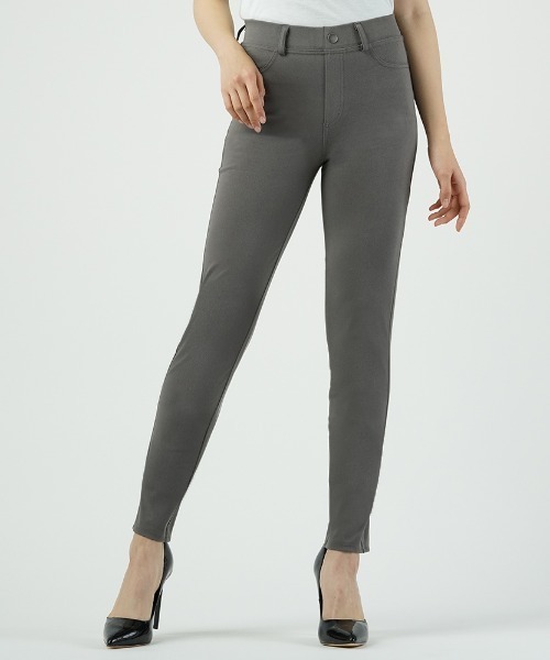 Tuche(トゥシェ)の「【Tuche】 ベルトループ付 冷脚ツイルストレッチ スタイリッシュボトム(その他パンツ・レディース・グリーン/ホワイト/ブラック/グレー系その他・LARGE/MEDIUM)」の8枚目の写真