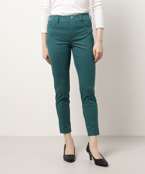 Tuche(トゥシェ)の「【Tuche】 ベルトループ付 冷脚ツイルストレッチ スタイリッシュボトム(その他パンツ・レディース・グリーン/ホワイト/ブラック/グレー系その他・LARGE/MEDIUM)」の9枚目の写真
