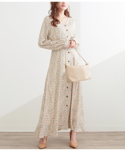 セール 小花柄フロントボタンワンピース ワンピース Chille チル のファッション通販 Zozotown