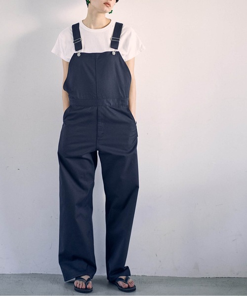 ヴィンテージヘリンボンオーバーオール//最終値 SEA（シー）の「VINTAGE へリンボン2XL オーバーオール