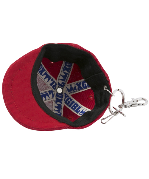 X-girl（エックスガール）の「【ar4月号掲載】CAP KEY CHAIN（キーホルダー・レディース・ブラック/レッド/ブルー・ONE SIZE）」の9枚目の写真