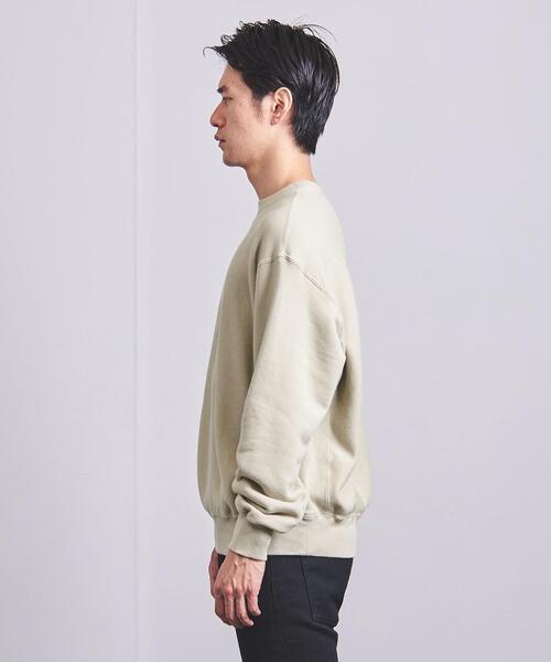 BLUE（ブルー）の「＜BLUE（ブルー）＞ ワイド コットン スウェット クルーネック（スウェット・メンズ・ホワイト/ライム・MEDIUM/LARGE）」の7枚目の写真