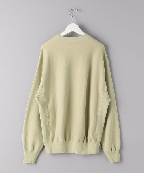 BLUE（ブルー）の「＜BLUE（ブルー）＞ ワイド コットン スウェット クルーネック（スウェット・メンズ・ホワイト/ライム・MEDIUM/LARGE）」の10枚目の写真