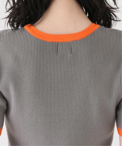 JOINT WORKS（ジョイントワークス）の「J-バイカラーハーフスリーブニット（ニット/セーター・レディース・アイボリー/チャコールグレー・FREE）」の19枚目の写真