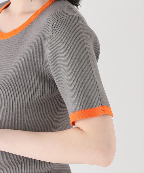 JOINT WORKS（ジョイントワークス）の「J-バイカラーハーフスリーブニット（ニット/セーター・レディース・アイボリー/チャコールグレー・FREE）」の15枚目の写真