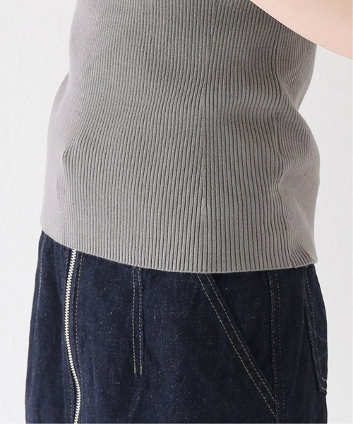 JOINT WORKS（ジョイントワークス）の「J-バイカラーハーフスリーブニット（ニット/セーター・レディース・アイボリー/チャコールグレー・FREE）」の4枚目の写真