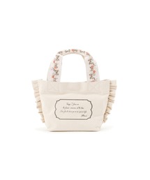 JILLSTUART★アイボリーキャンバスバケットバッグS JILL STUART(ジルスチュアート)の「◇【WEB限定】フリル