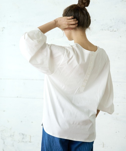 PUAL CE CIN（ピュアルセシン）の「【WEB限定】つい着たくなる。大人見え２wayプルオーバー（Tシャツ/カットソー・レディース・ホワイト/ブラック・FREE）」の17枚目の写真
