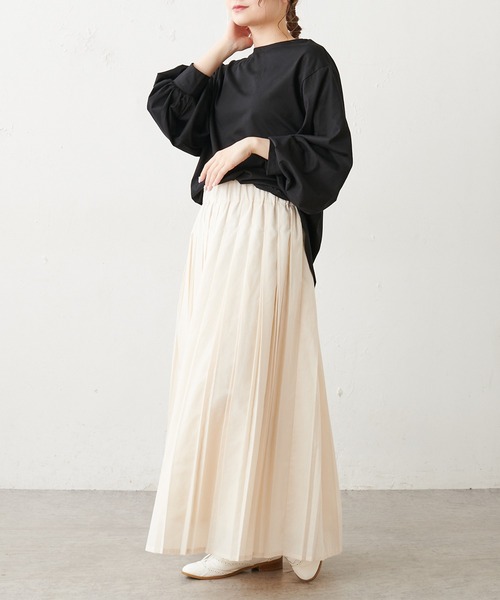 PUAL CE CIN（ピュアルセシン）の「【WEB限定】つい着たくなる。大人見え２wayプルオーバー（Tシャツ/カットソー・レディース・ホワイト/ブラック・FREE）」の15枚目の写真