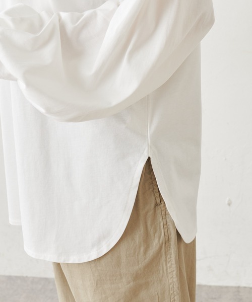 PUAL CE CIN（ピュアルセシン）の「【WEB限定】つい着たくなる。大人見え２wayプルオーバー（Tシャツ/カットソー・レディース・ホワイト/ブラック・FREE）」の7枚目の写真