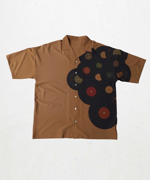 antiqua（アンティカ）の「一点投入で映える！レトロレコード柄シャツ（シャツ/ブラウス・レディース・ホワイト系その他/ブラウン系その他/グリーン系その他/ブルー系その他/ホワイト系その他2/ホワイト系その他3/ブラウン系その他2・M/L/L/XL）」の19枚目の写真