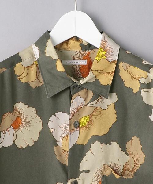 biscuithead（ビスケットヘッド）の「＜UNITED ARROWS＞ ボタニカルプリント レギュラー（シャツ/ブラウス・メンズ・オフホワイト/オリーブ・SMALL/MEDIUM/X-LARGE/LARGE）」の12枚目の写真