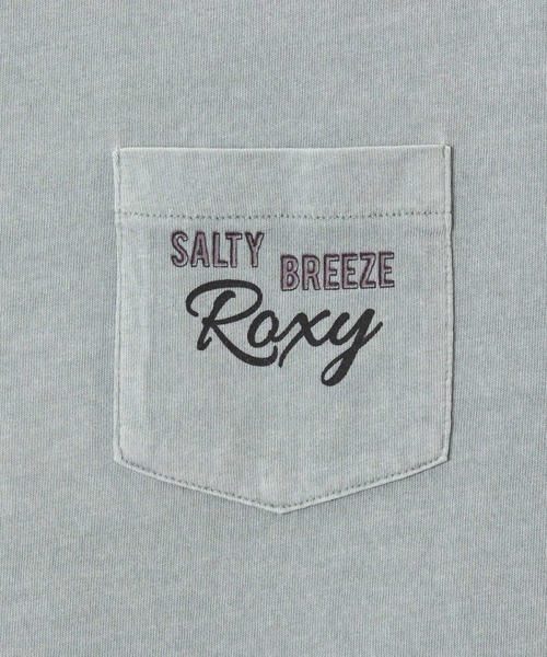ROXY（ロキシー）の「SALTY BREEZE TEE/ロキシー半袖バックプリントポケットTシャツ（Tシャツ/カットソー・レディース・グリーン/ブラウン/ブルー/ホワイト・LARGE/X-LARGE/MEDIUM/SMALL）」の9枚目の写真