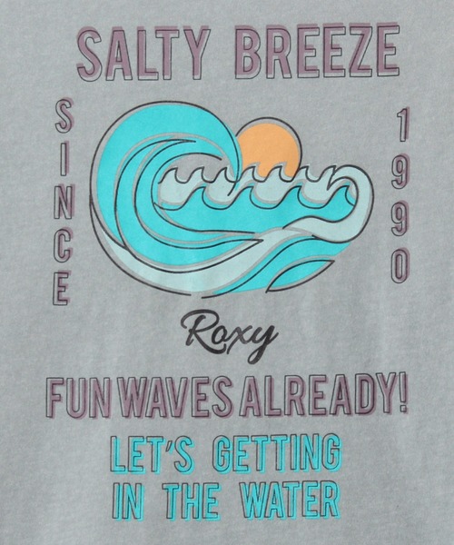 ROXY（ロキシー）の「SALTY BREEZE TEE/ロキシー半袖バックプリントポケットTシャツ（Tシャツ/カットソー・レディース・グリーン/ブラウン/ブルー/ホワイト・LARGE/X-LARGE/MEDIUM/SMALL）」の7枚目の写真