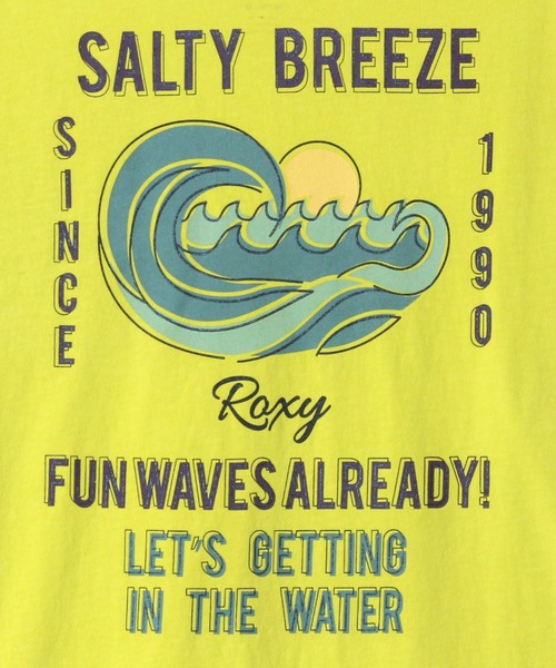 ROXY（ロキシー）の「SALTY BREEZE TEE/ロキシー半袖バックプリントポケットTシャツ（Tシャツ/カットソー・レディース・グリーン/ブラウン/ブルー/ホワイト・LARGE/X-LARGE/MEDIUM/SMALL）」の5枚目の写真