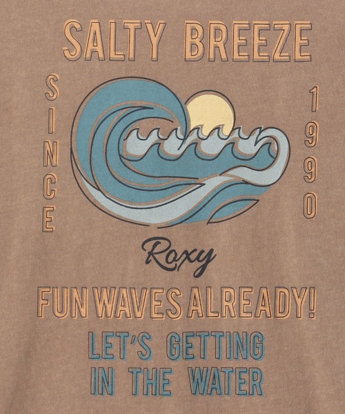 ROXY（ロキシー）の「SALTY BREEZE TEE/ロキシー半袖バックプリントポケットTシャツ（Tシャツ/カットソー・レディース・グリーン/ブラウン/ブルー/ホワイト・LARGE/X-LARGE/MEDIUM/SMALL）」の11枚目の写真