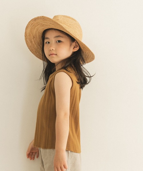 URBAN RESEARCH DOORS（アーバンリサーチドアーズ）の「ノースリーブランダムリブカットソー(KIDS)（Tシャツ/カットソー・キッズ・ベージュ/ネイビー/ブラウン・120/105/150/135）」の15枚目の写真
