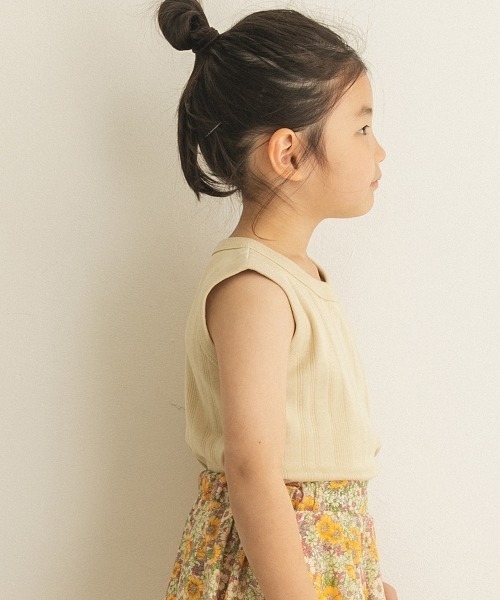 URBAN RESEARCH DOORS（アーバンリサーチドアーズ）の「ノースリーブランダムリブカットソー(KIDS)（Tシャツ/カットソー・キッズ・ベージュ/ネイビー/ブラウン・120/105/150/135）」の5枚目の写真