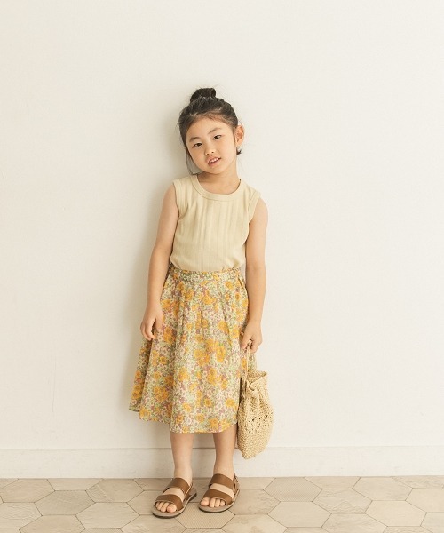 URBAN RESEARCH DOORS（アーバンリサーチドアーズ）の「ノースリーブランダムリブカットソー(KIDS)（Tシャツ/カットソー・キッズ・ベージュ/ネイビー/ブラウン・120/105/150/135）」の6枚目の写真