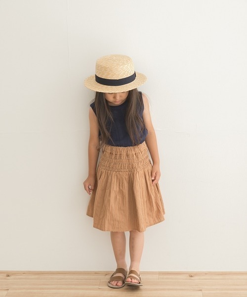 URBAN RESEARCH DOORS（アーバンリサーチドアーズ）の「ノースリーブランダムリブカットソー(KIDS)（Tシャツ/カットソー・キッズ・ベージュ/ネイビー/ブラウン・120/105/150/135）」の8枚目の写真