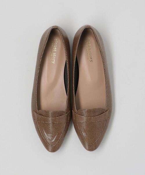 THE STATION STORE（ザ ステーション ストア）の「＜closet story＞F/L LIZARD ローファー（パンプス・レディース・ベージュ・23.5cm/24.5cm/23cm）」の2枚目の写真