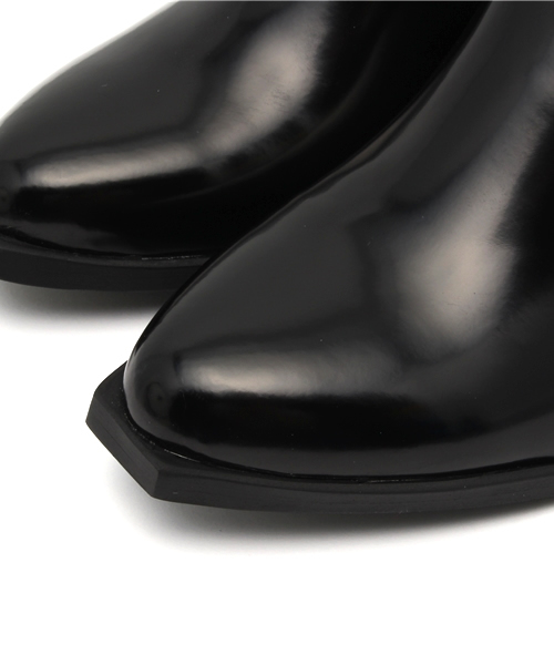 WHO'S WHO gallery(フーズフーギャラリー)の「【Mr.】スクエアブーティ(ブーティ・レディース・ブラック・SMALL/LARGE/MEDIUM)」の5枚目の写真