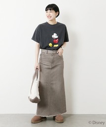 マルチデニムマキシスカート◆