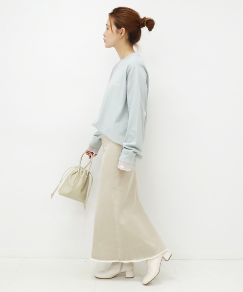 JOURNAL STANDARD（ジャーナルスタンダード）の「マルチデニムマキシスカート◆（デニムスカート・レディース・ブラウン/ベージュ/ブラック・38/36）」の14枚目の写真