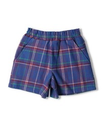 ビエラチェック3分丈キュロットパンツ