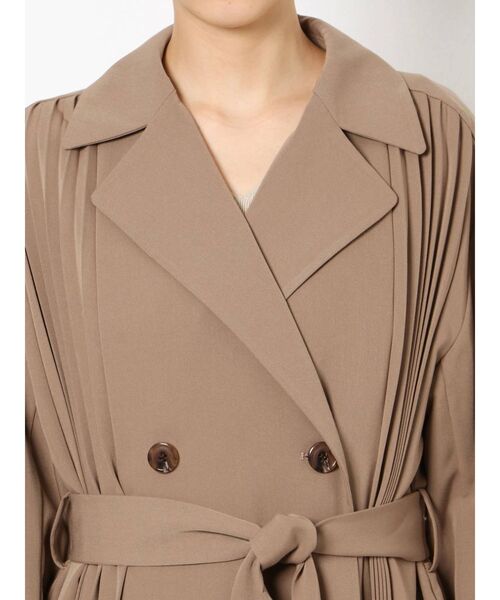 LAGUNAMOON（ラグナムーン）の「プリーツデザインコート（その他アウター・レディース・ベージュ/ネイビー・SMALL/MEDIUM）」の7枚目の写真