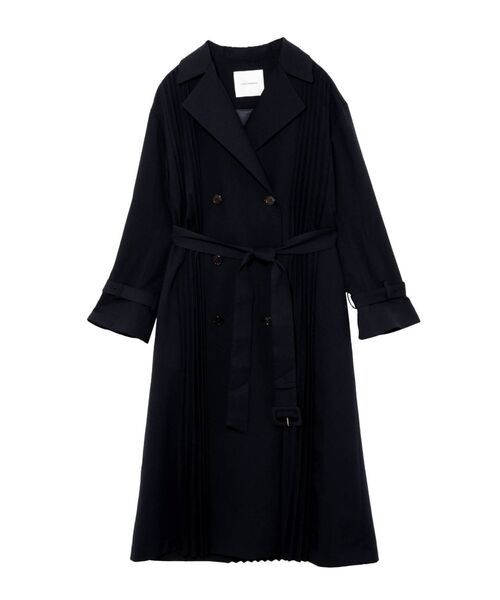 LAGUNAMOON（ラグナムーン）の「プリーツデザインコート（その他アウター・レディース・ベージュ/ネイビー・SMALL/MEDIUM）」の13枚目の写真