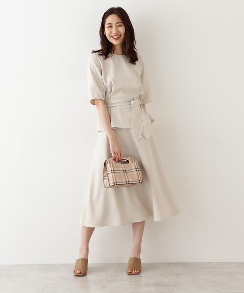 NATURAL BEAUTY BASIC(ナチュラルビューティーベーシック)の「オーバルメタルハンドルショルダー/0171282800(ショルダーバッグ・レディース・ブラック/ピンク/ベージュ系その他・フリ-)」の9枚目の写真