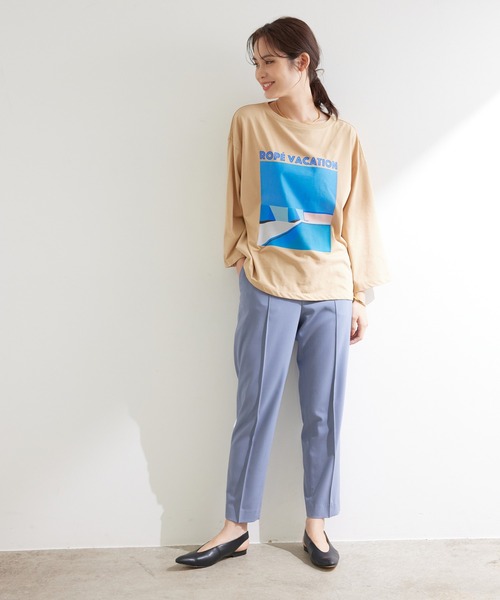 ROPE'(ロペ)の「【21AW】ピンタックシガレットパンツ(その他パンツ・レディース・ダークブラウン/イエロー/グリーン/ブルー系その他4・40/38/36/34)」の14枚目の写真