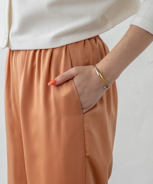 mystic（ミスティック）の「イージーサテンパンツ（スウェットパンツ・レディース・オフホワイト/オレンジ/ブルー・FREE）」の9枚目の写真