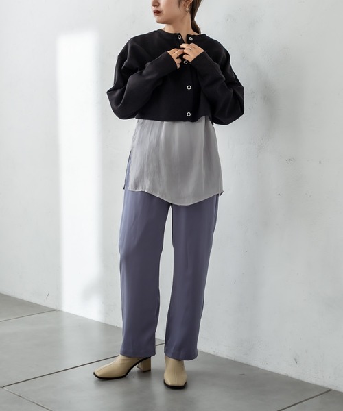 mystic（ミスティック）の「イージーサテンパンツ（スウェットパンツ・レディース・オフホワイト/オレンジ/ブルー・FREE）」の10枚目の写真