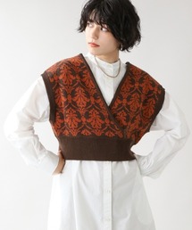 柄ラップビスチェ/215291