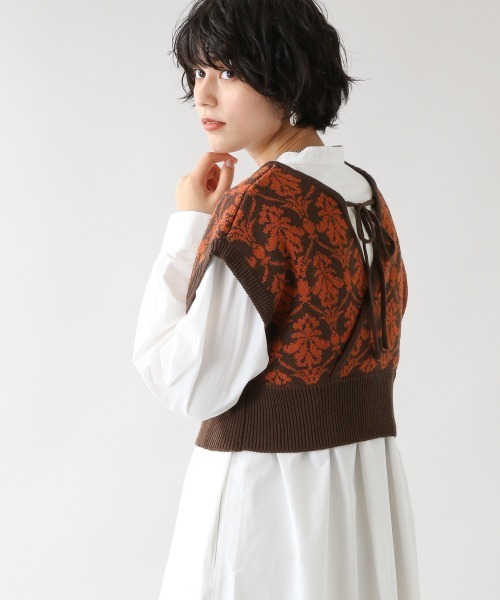 RAGEBLUE（レイジブルー）の「柄ラップビスチェ/215291（ベスト・レディース・ベージュ/ブラウン・FREE）」の14枚目の写真