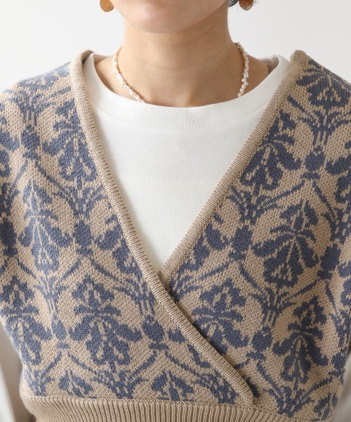 RAGEBLUE（レイジブルー）の「柄ラップビスチェ/215291（ベスト・レディース・ベージュ/ブラウン・FREE）」の9枚目の写真