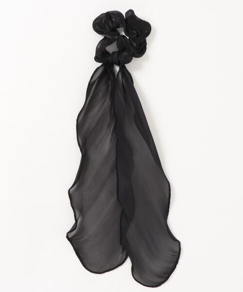 MAJESTIC LEGON(マジェスティックレゴン)の「シャイニーリボンシュシュ(シュシュ・レディース・アイボリー/オレンジ/ブラック・FREE)」の1枚目の写真