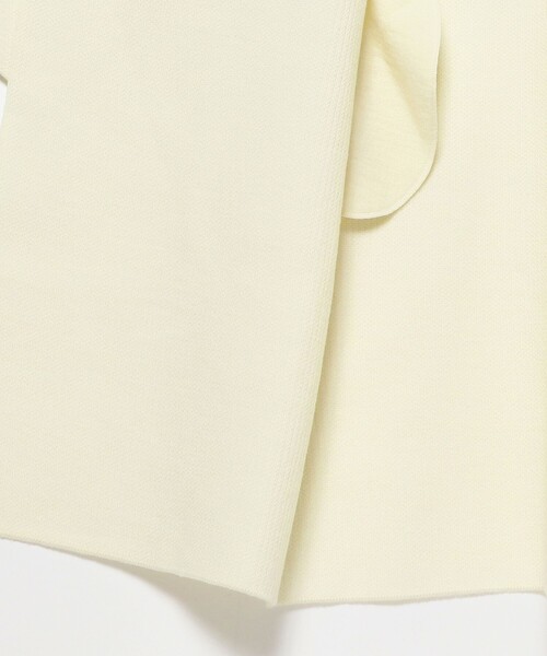 Demi-Luxe BEAMS(デミルクス ビームス)の「ADAWAS / ライト インレイ フード ニットコート(その他アウター・レディース・チャコールグレー/ホワイト系その他2・ONE SIZE)」の5枚目の写真