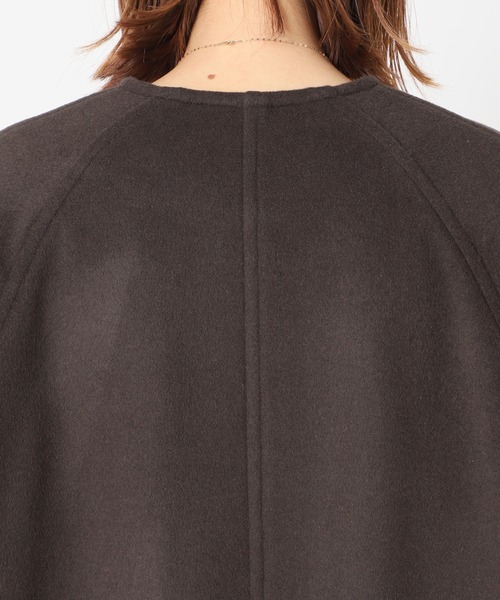 JOURNAL STANDARD(ジャーナルスタンダード)の「スーパー140ビーバーノーカラーコート◆(ノーカラーコート・レディース・ベージュ/ピンク/ブラウン/ブラック・SMALL/MEDIUM/X-SMALL)」の10枚目の写真