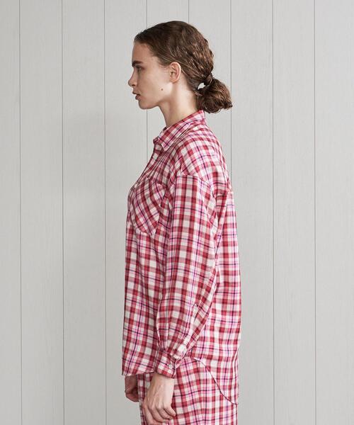 H　BEAUTY&YOUTH UNITED ARROWS（エイチビューティーアンドユースユナイテッドアローズ）の「＜H＞CHECK SHIRT/シャツ（シャツ/ブラウス・レディース・ピンク/オリーブ・S/M）」の8枚目の写真
